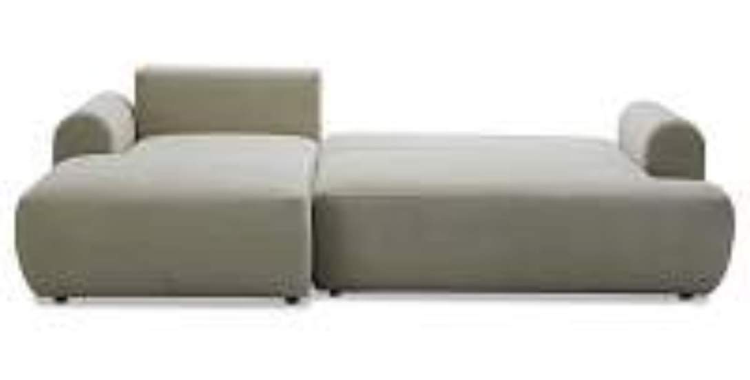 Угловой диван левый Кьянти Cветло-бежевый велюр