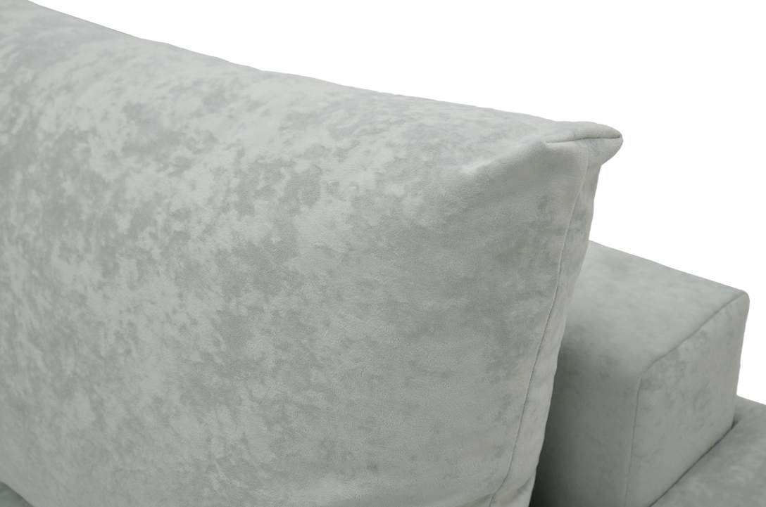 Прямой диван Клиф мятный велюр