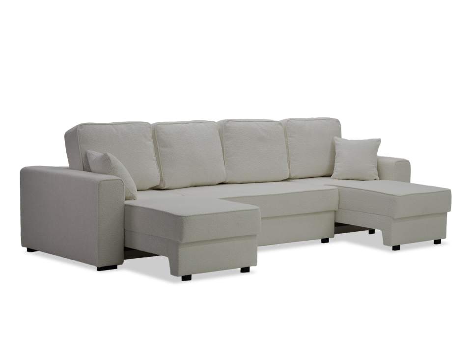 Диван трансформер Астон MAX белый букле