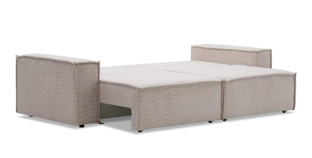 Прямой диван Фабио Нюдовый букле