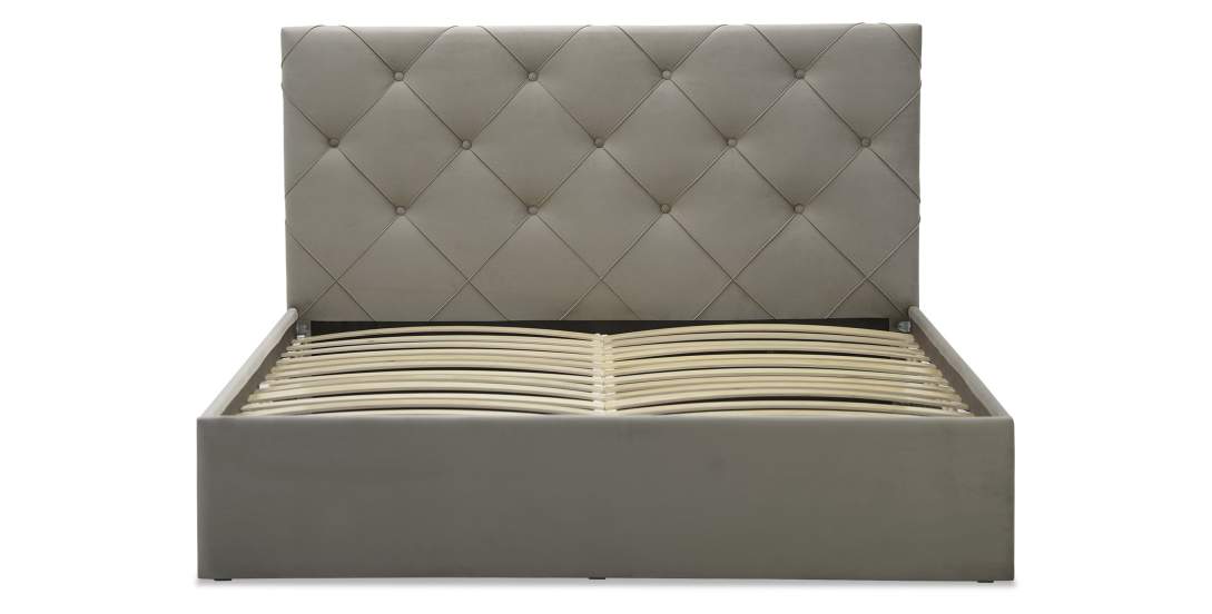 Двуспальная кровать Артэ 140 бежевый велюр