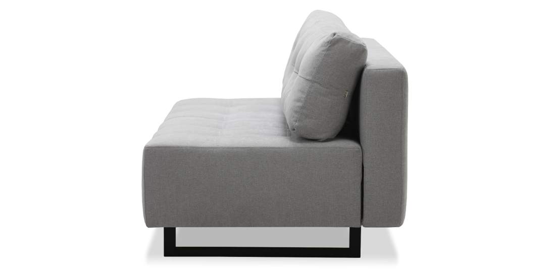 Прямой диван Морма Жемчужно-серый велюр