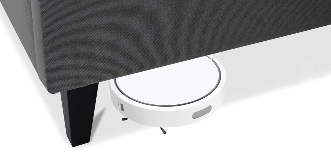 Двуспальная кровать Блэр 180 серый велюр