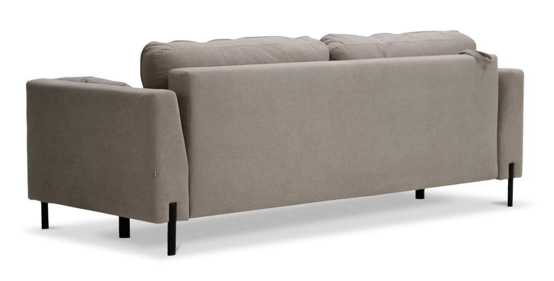 Прямой диван Энгри бежевый велюр