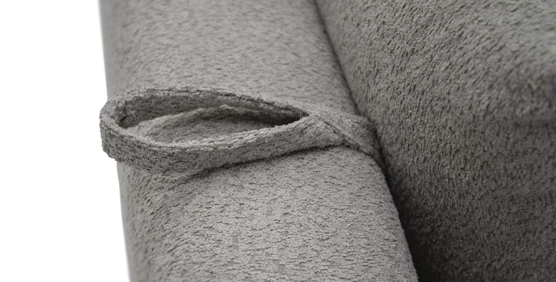 Угловой диван левый Кьянти Серо-коричневый шенилл