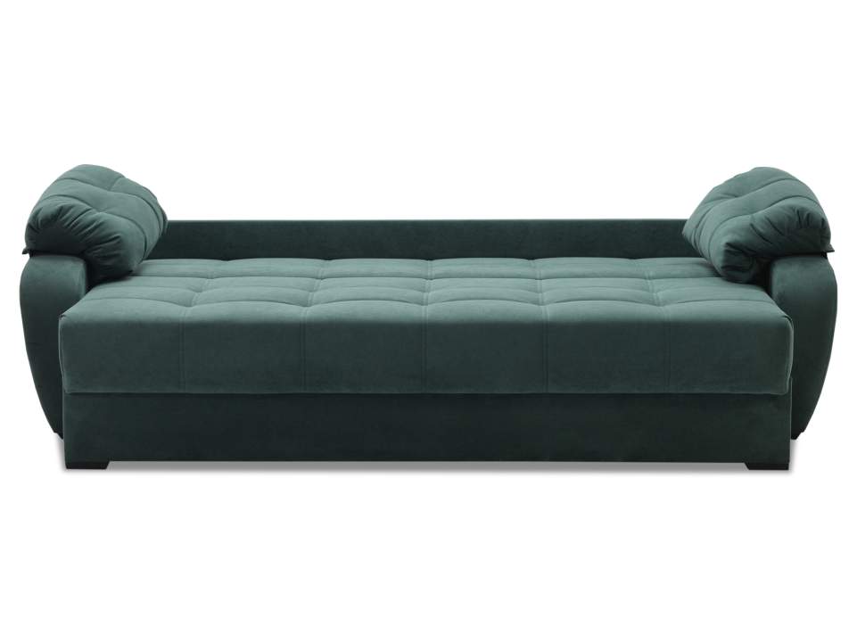 Прямой диван Вестон изумрудный велюр