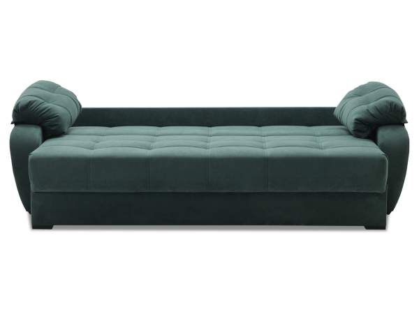 Прямой диван Вестон изумрудный велюр