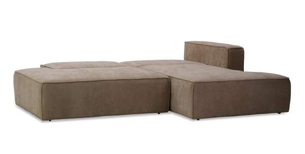 Угловой диван правый Рейф песочный шенилл