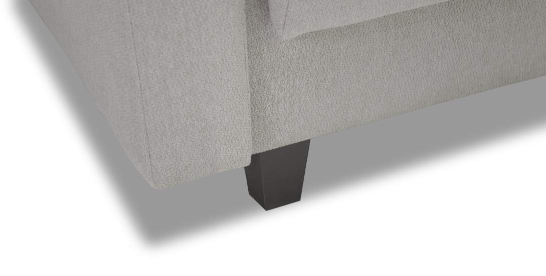 Прямой диван Энтон 1 Пепельный велюр
