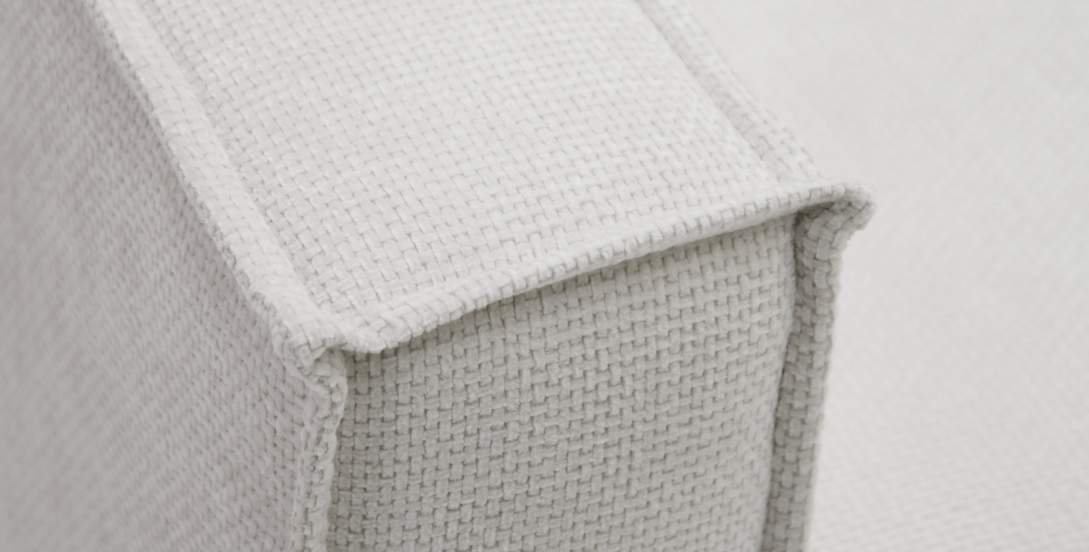 Прямой мини диван Бохо Жемчужный шенилл