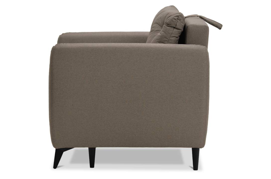 Раскладное кресло Тиволи коричневая рогожка