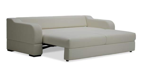 Прямой диван Фоджа молочный велюр