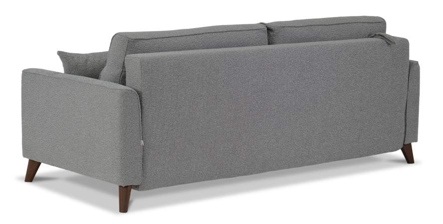 Прямой диван Авилла дымчатый букле