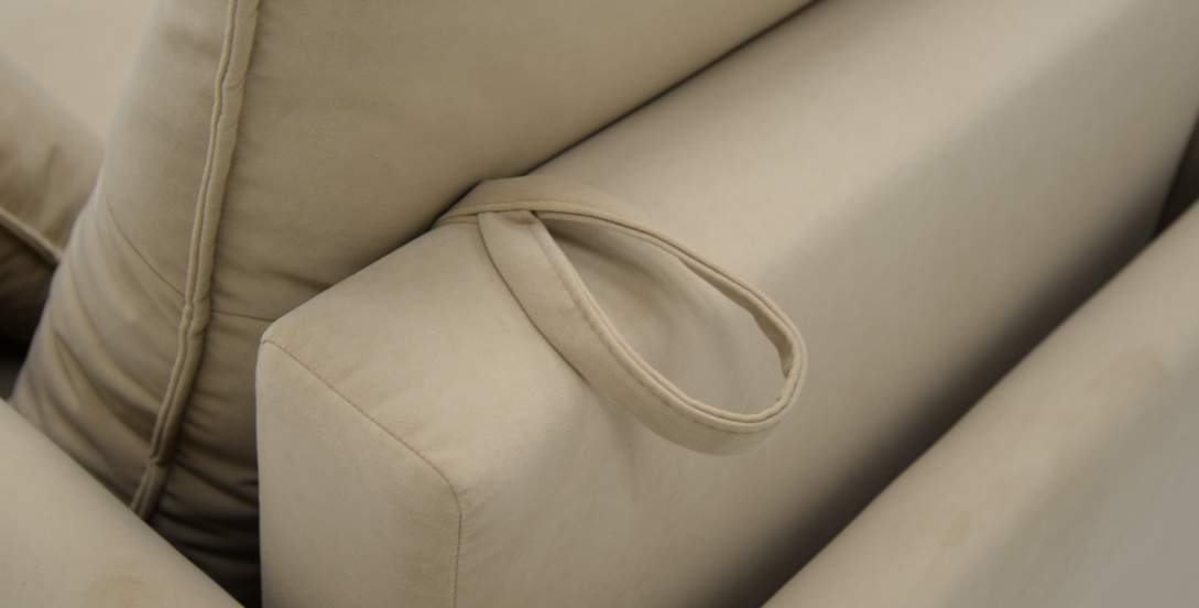 Прямой мини диван Палермо серый велюр