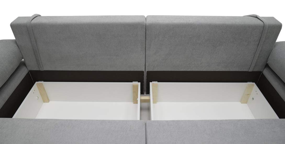 Прямой диван Тайлин Дымчатый серый велюр