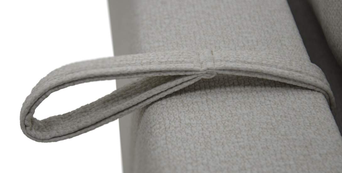 Прямой диван Авилла Светло-бежевый велюр