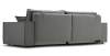 Прямой диван Фабио Дымчатый серый велюр Уцененный