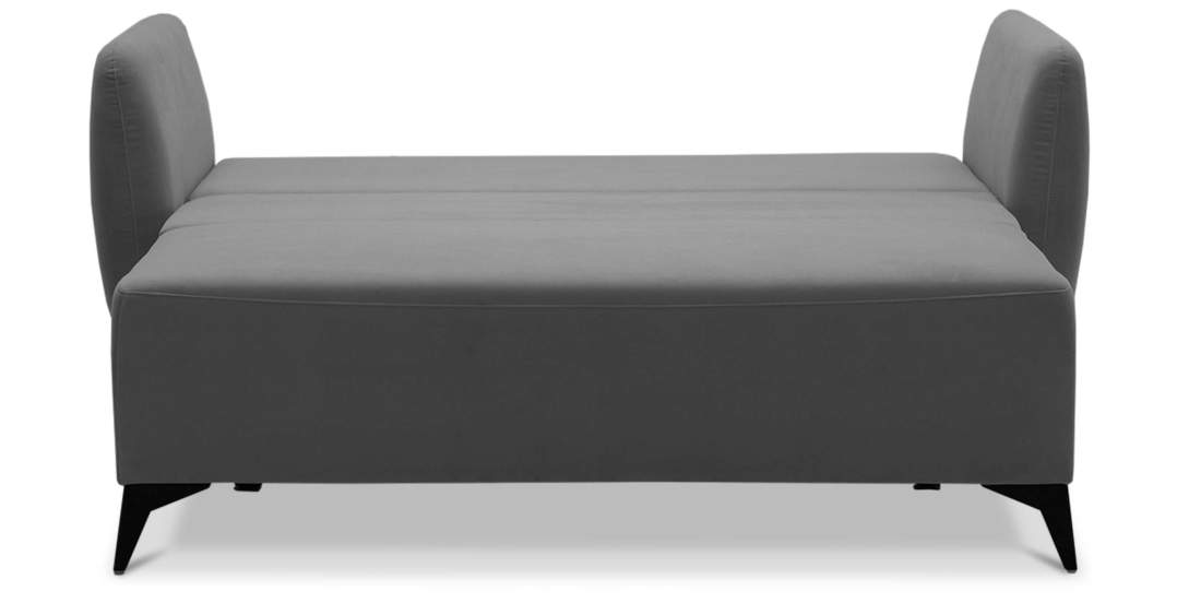 Прямой мини диван Тиволи 120 Серый велюр 