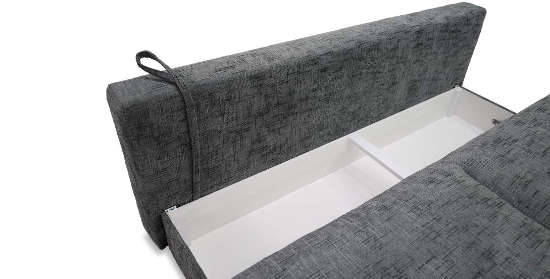 Прямой диван Кьяра графитовый шенилл 