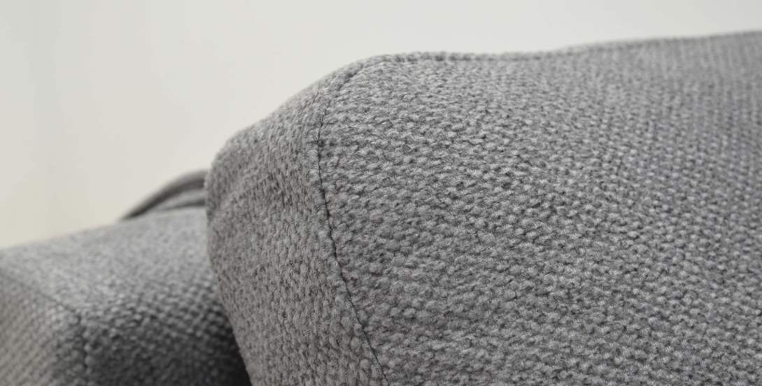 Прямой диван Вебер Жемчужно-серый велюр