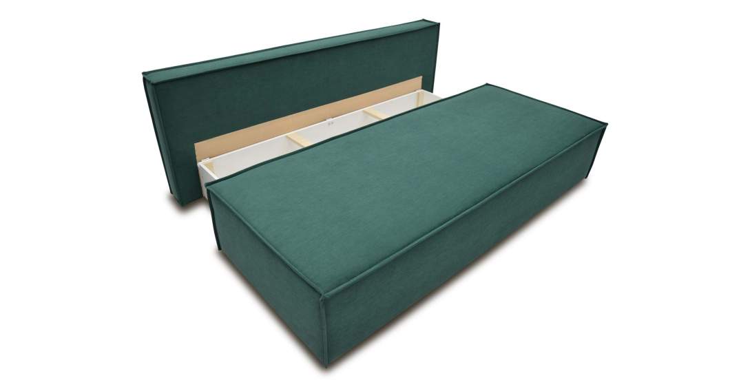 Прямой диван Фабио Fit Изумрудный велюр