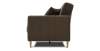 Прямой диван Эмма Коричневый велюр Уцененный