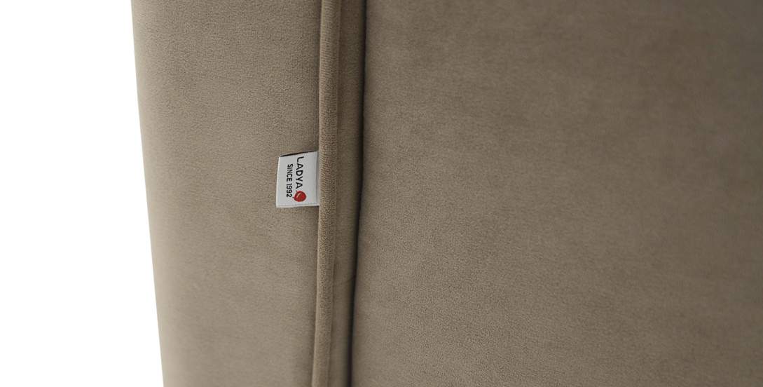 Прямой диван Авилла Светло-коричневый велюр