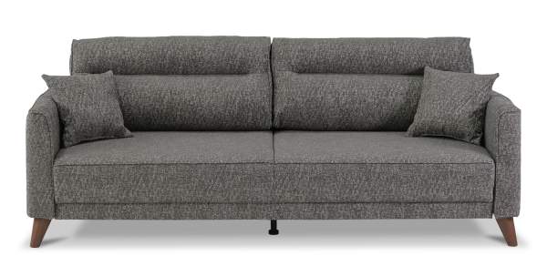 Прямой диван Авилла коричневая рогожка меланж Прямой диван Авилла коричневая рогожка меланж