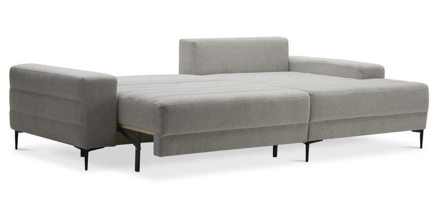 Угловой диван правый Белес Молочный велюр Уцененный