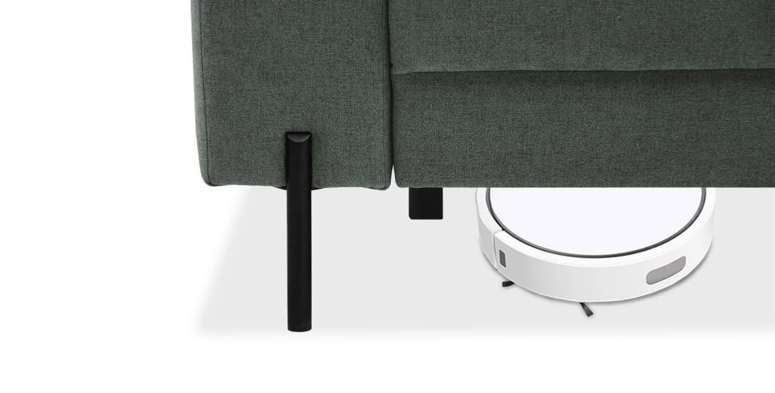 Прямой диван Энгри Темно-зеленый букле