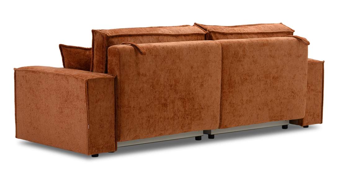 Прямой диван Фабио Терракотовый шенилл