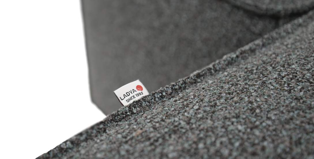 Угловой диван левый Рейф Графитовый меланж букле