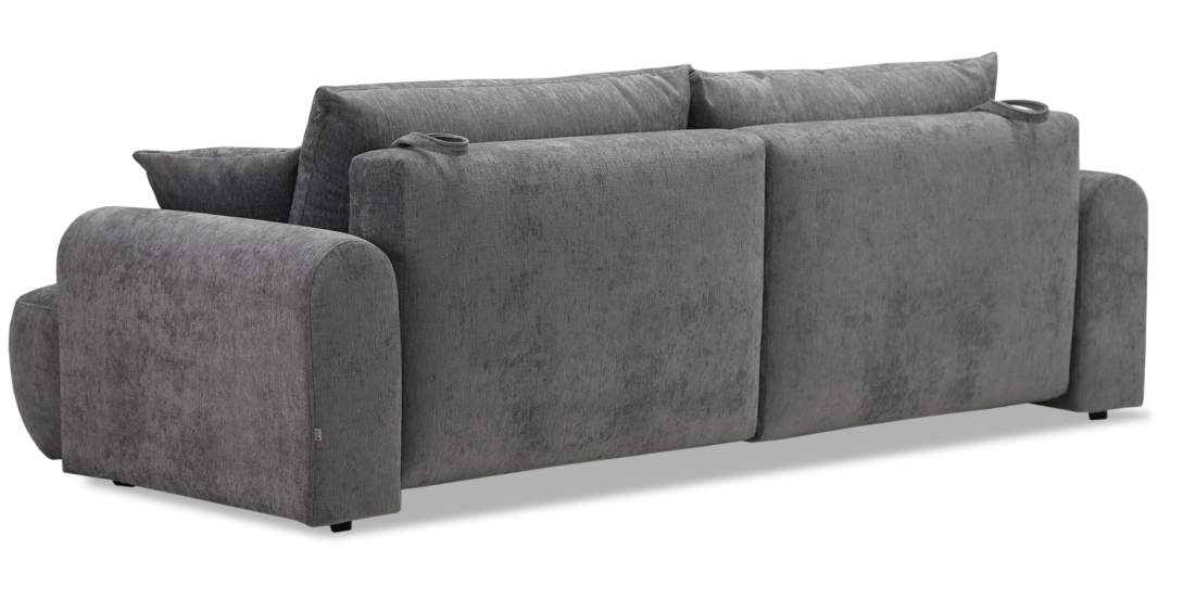 Прямой диван Кьянти Стальной велюр 