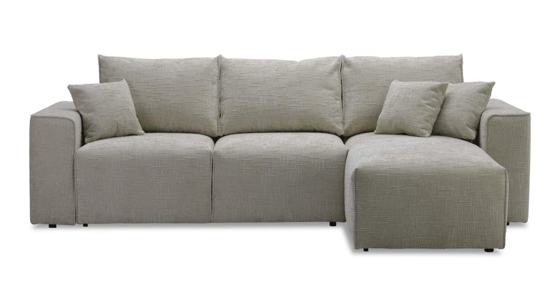 Угловой диван Матье бежевый шенилл Уцененный