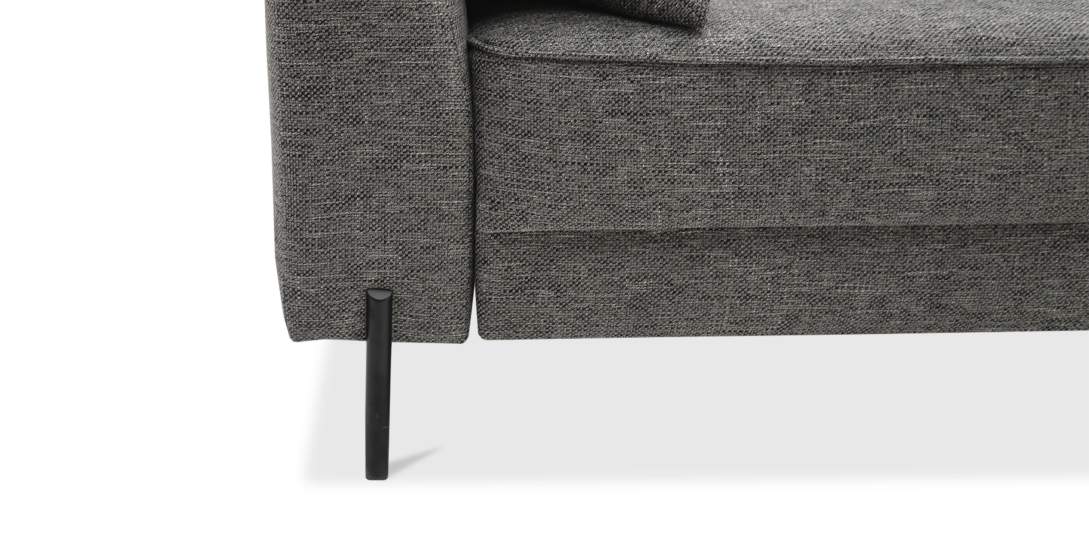 Прямой диван Энгри Графитовый меланж