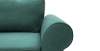 Прямой мини диван Гизела 120 изумрудный велюр 