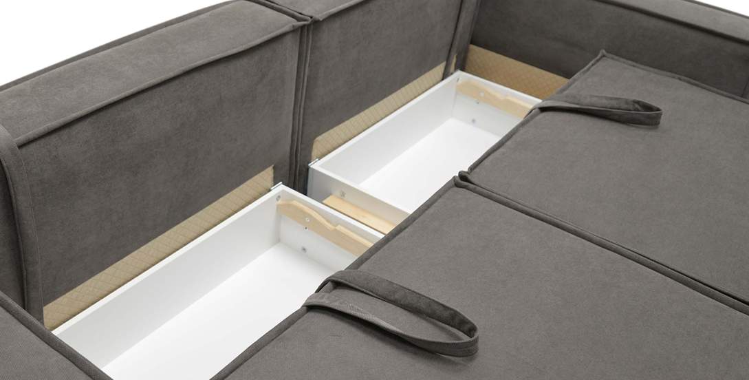 Угловой диван Тейлор Тауп велюр