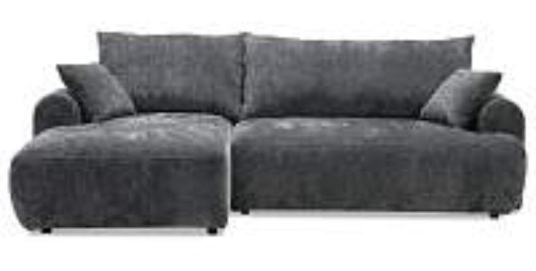 Угловой диван левый Кьянти Графитовый шенилл