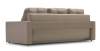 Прямой диван Сити коричневый велюр 
