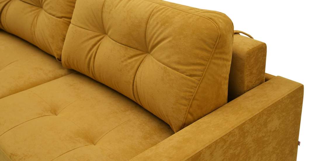 Прямой диван Сити темно-синий шенилл