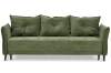Прямой диван Лома зеленый велюр