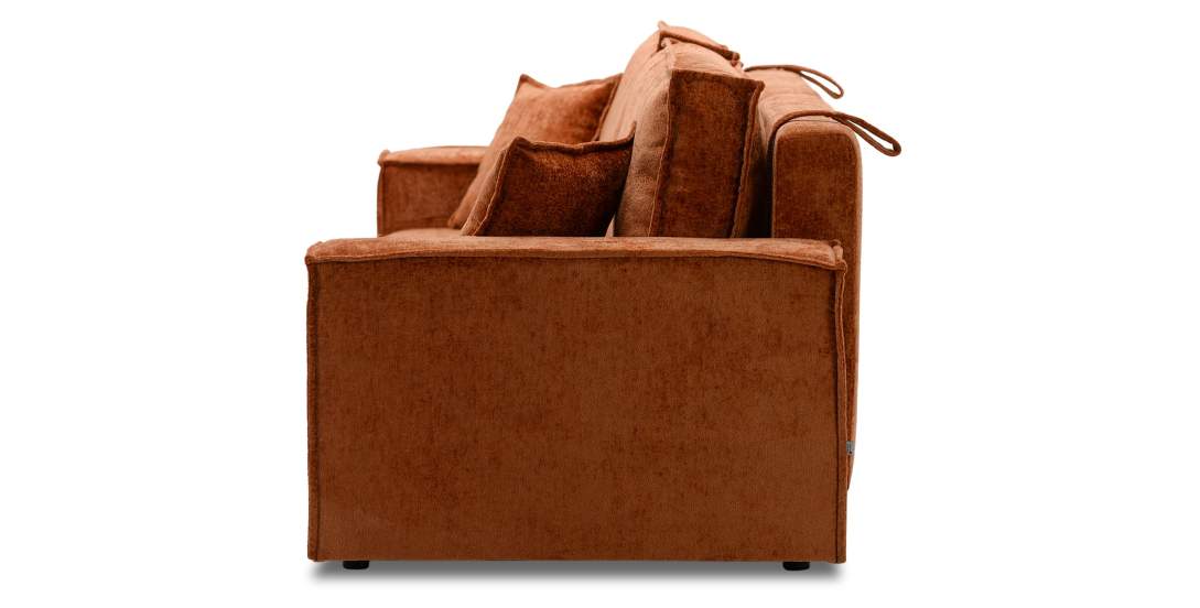 Прямой диван Фабио Терракотовый шенилл