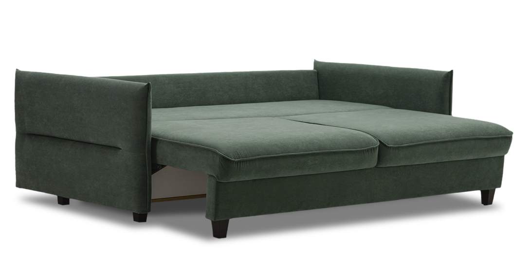 Прямой диван Палермо Оливковый велюр