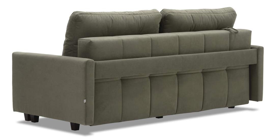 Прямой диван Энтон 1 Зеленый велюр