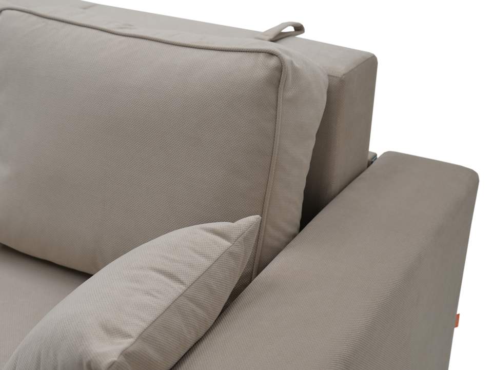 Диван трансформер Астон MAX бежевый велюр