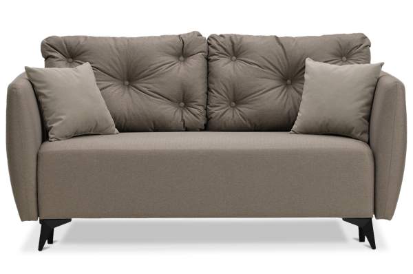 Прямой мини диван Тиволи 120 коричневая рогожка