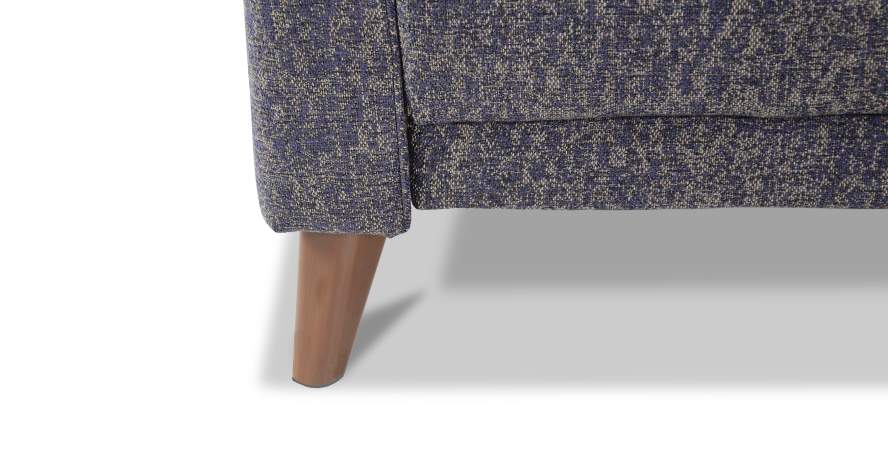 Прямой диван Авилла фиолетовая рогожка меланж