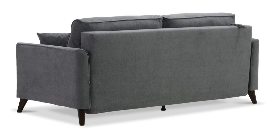 Прямой диван Авилла Антрацитовый велюр