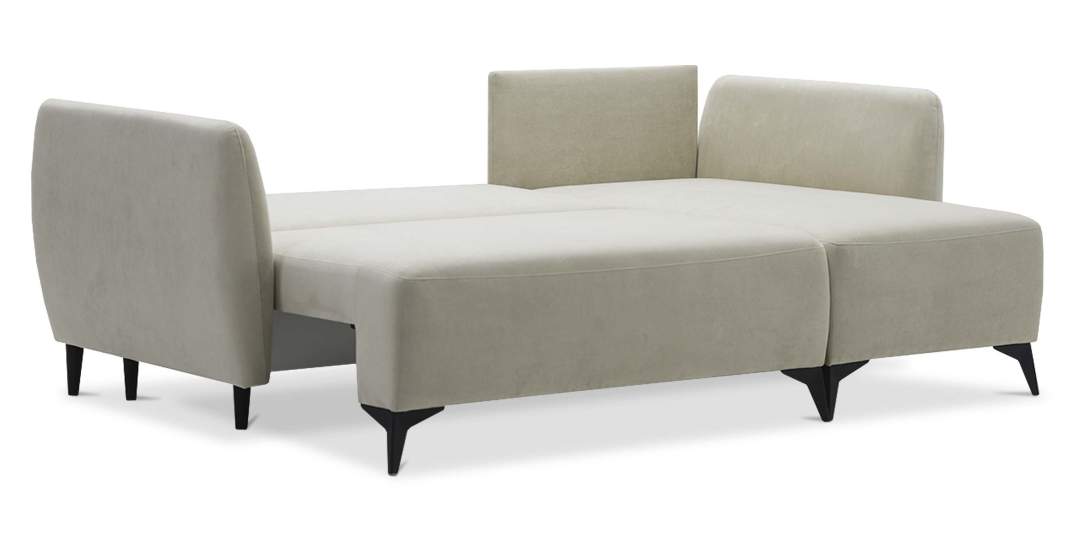 Угловой диван Тиволи Айвори велюр