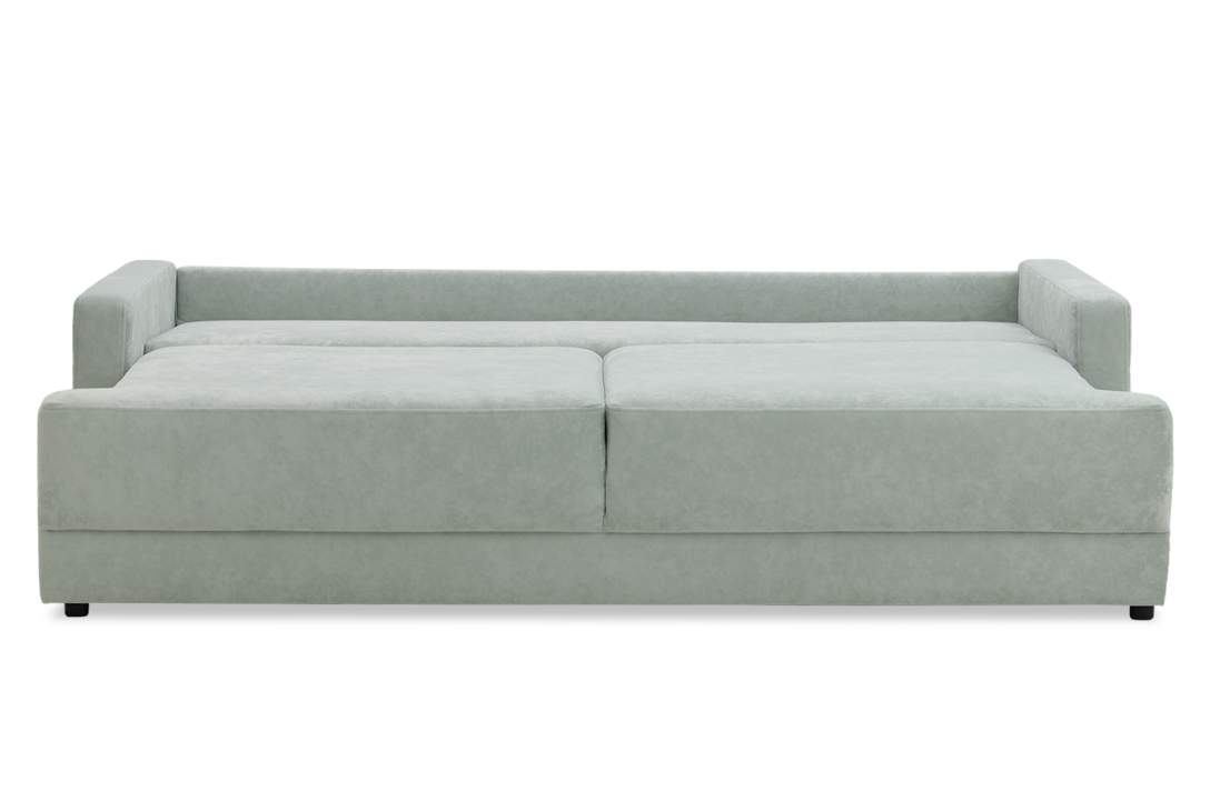 Прямой диван Клиф мятный велюр